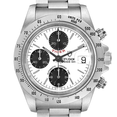 tudor white dial chronograph